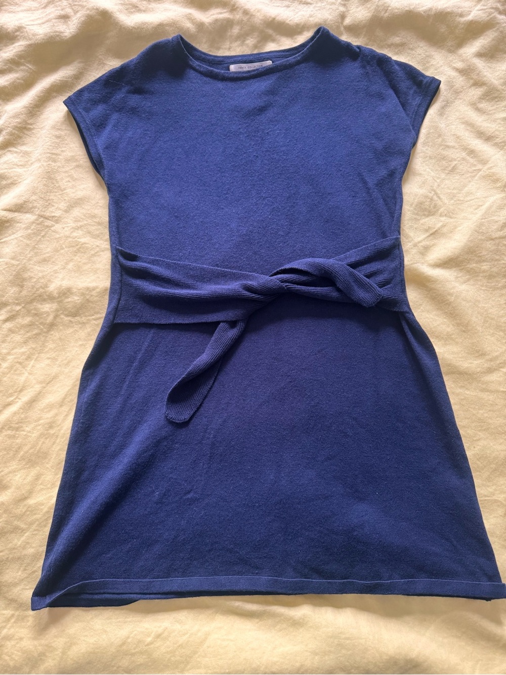 Zara Blue Knitwear Tunic Sz 7